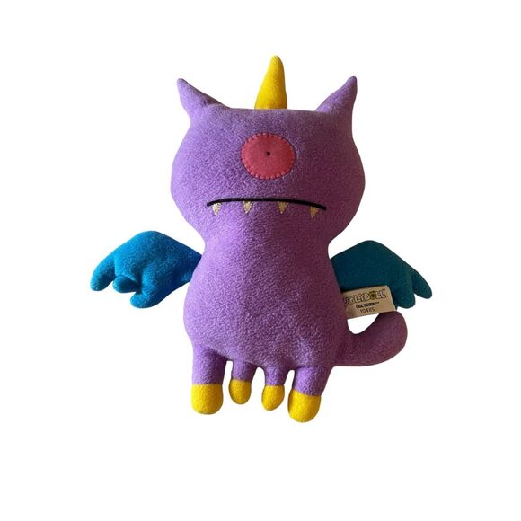 New GUND Purple Blue Yellow Pink Uglydoll Classic Uglycorn Stuffed Animal 12" - Picture 1 of 7